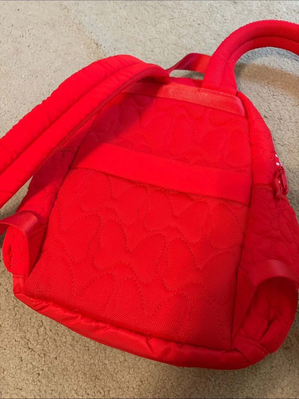 Disneyland Red Minnie Mouse Quilted Backpack